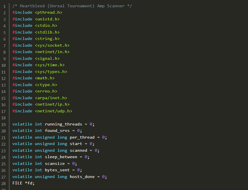 heartbeat amp DDOS攻击资源扫描插图
